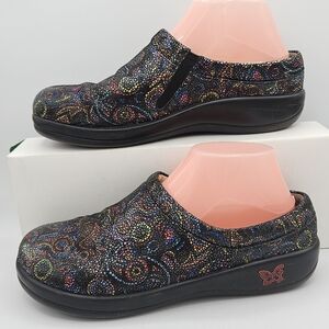Allegria Kayla Squishy Bright Nursing Mules Size 40 Us 9.5 /10